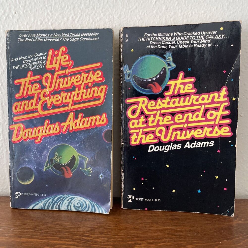2x‎ Douglas Adams Book Bundle Paperback 1980, 1982 Vintage Set Of 2